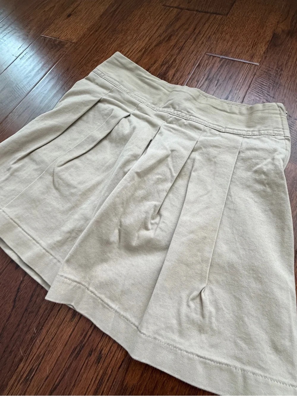 Pleated Khaki Schoolgirl Skirt uniform